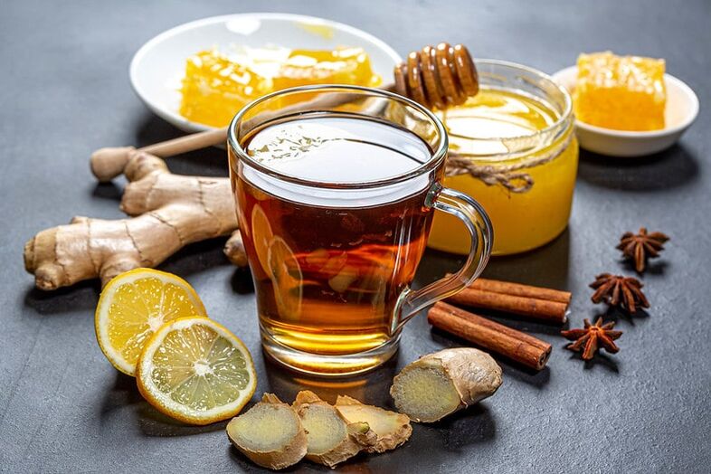 zázvorový čaj s citrónom na chudnutie